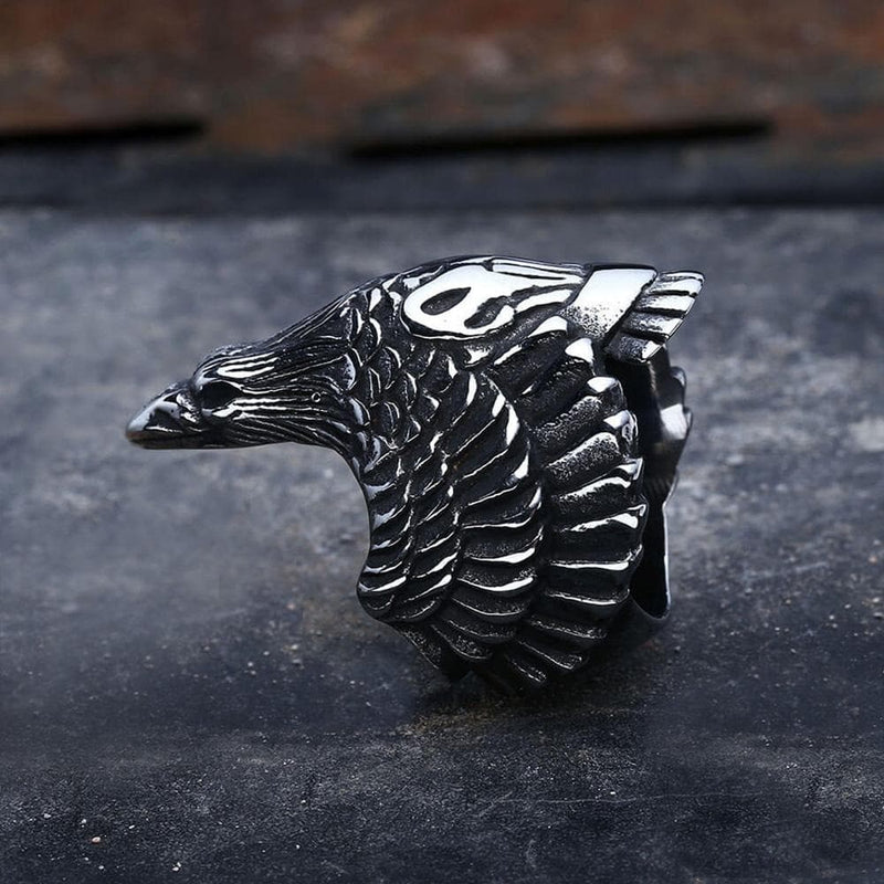 Crow 316l Stainless Steel Beast Ring