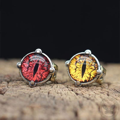 Eye of Sauron Sterling Silver Ring