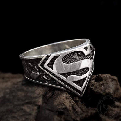 Letter "s" Sterling Silver Ring