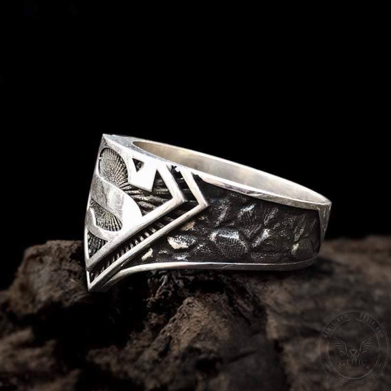 Letter "s" Sterling Silver Ring