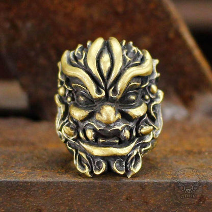 Warrior Chi You Brass Mythology Ring