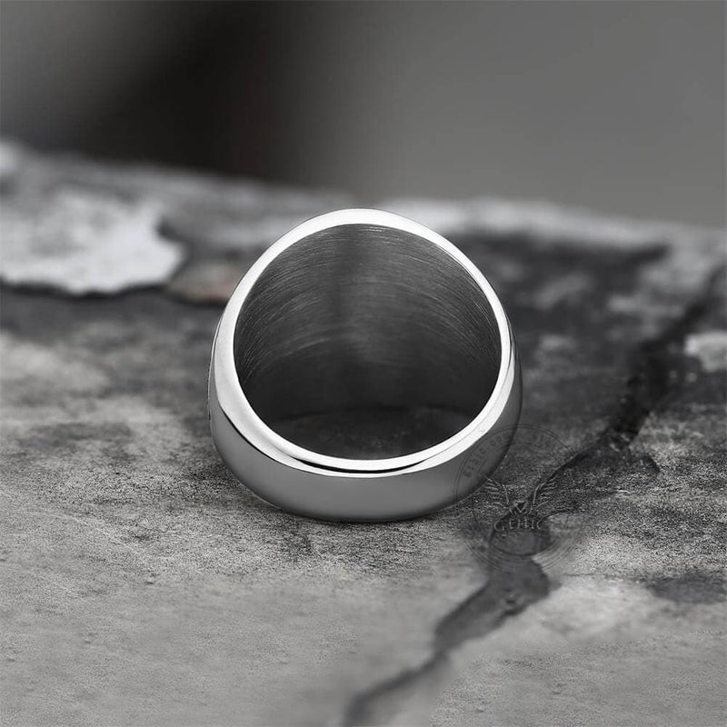 Gthic Sigil of Lucifer Stainless Steel Ring