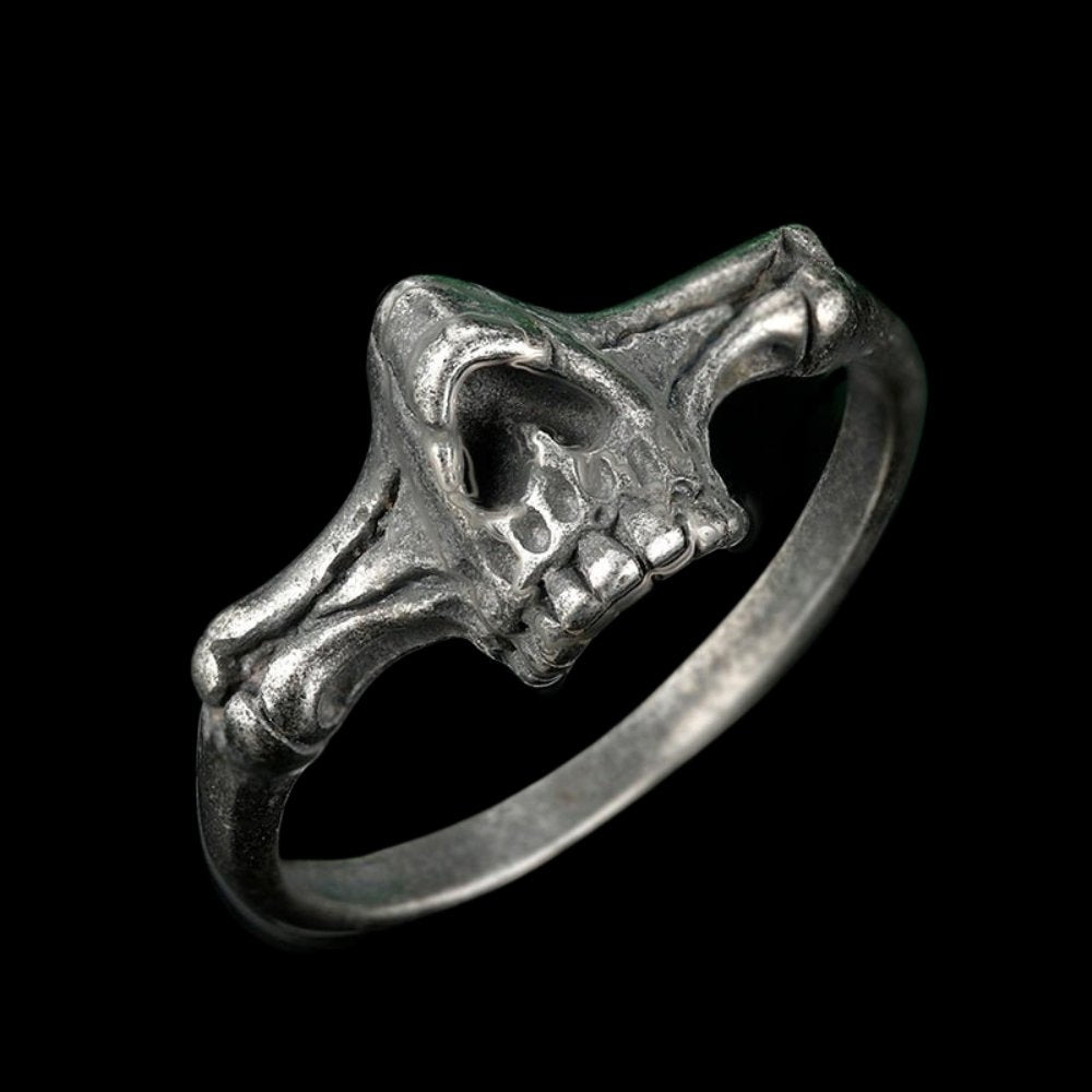 Half Face Skull Ring