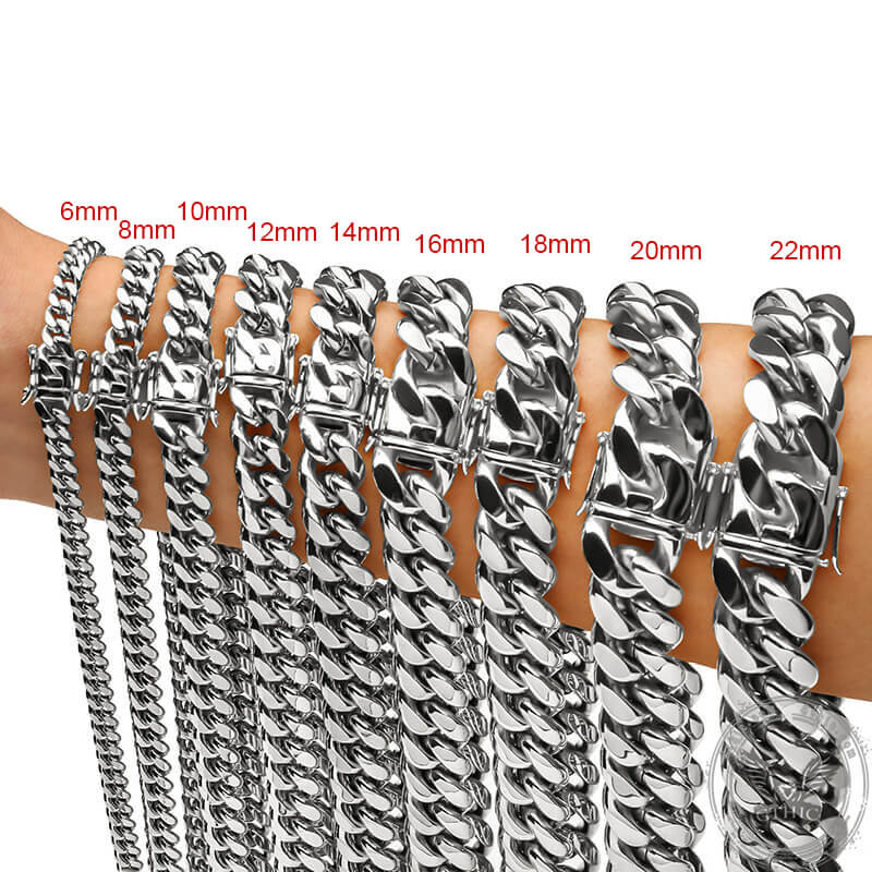 Heavy Cuban Link Chain Stainless Steel Necklace
