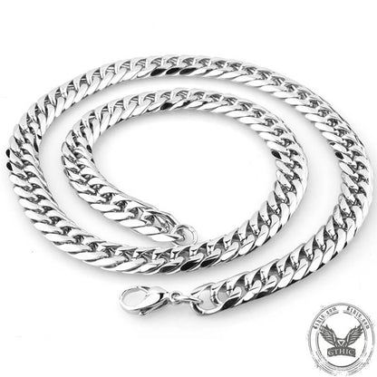 Heavy ’s Stainless Steel Cuban Link Chain Necklace