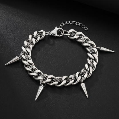 Spiked Cuban Bracelet