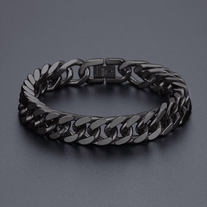 Miami Cuban Link Chain Bracelet for in Stainless Steel