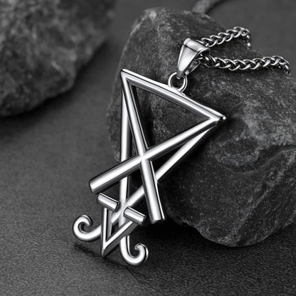 Satanic Sigil of Lucifer Necklace for Stainless Steel