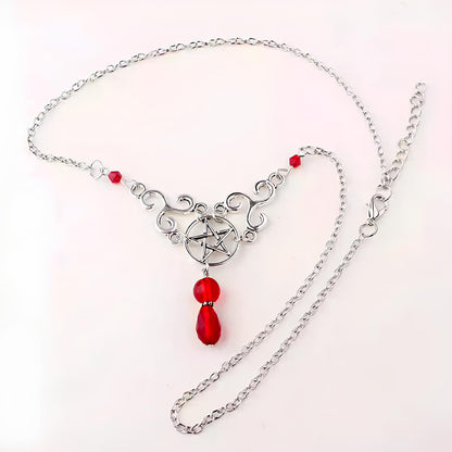Pentacle Celtic Triskele Necklace