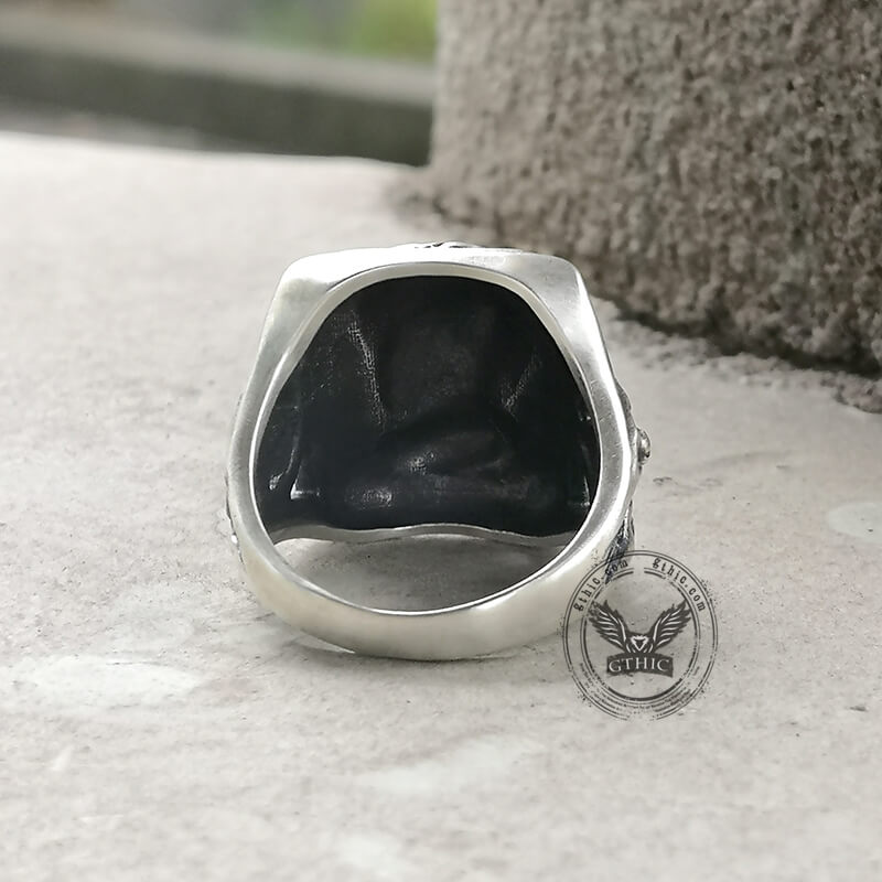 Indian Portrait Sterling Silver Ring