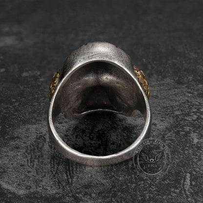 Joker Sterling Silver Skull Ring
