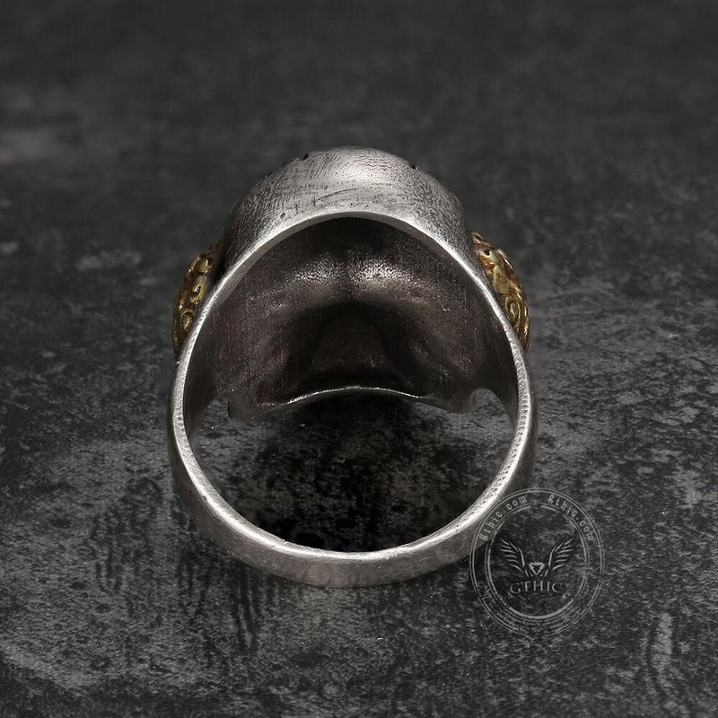 Joker Sterling Silver Skull Ring