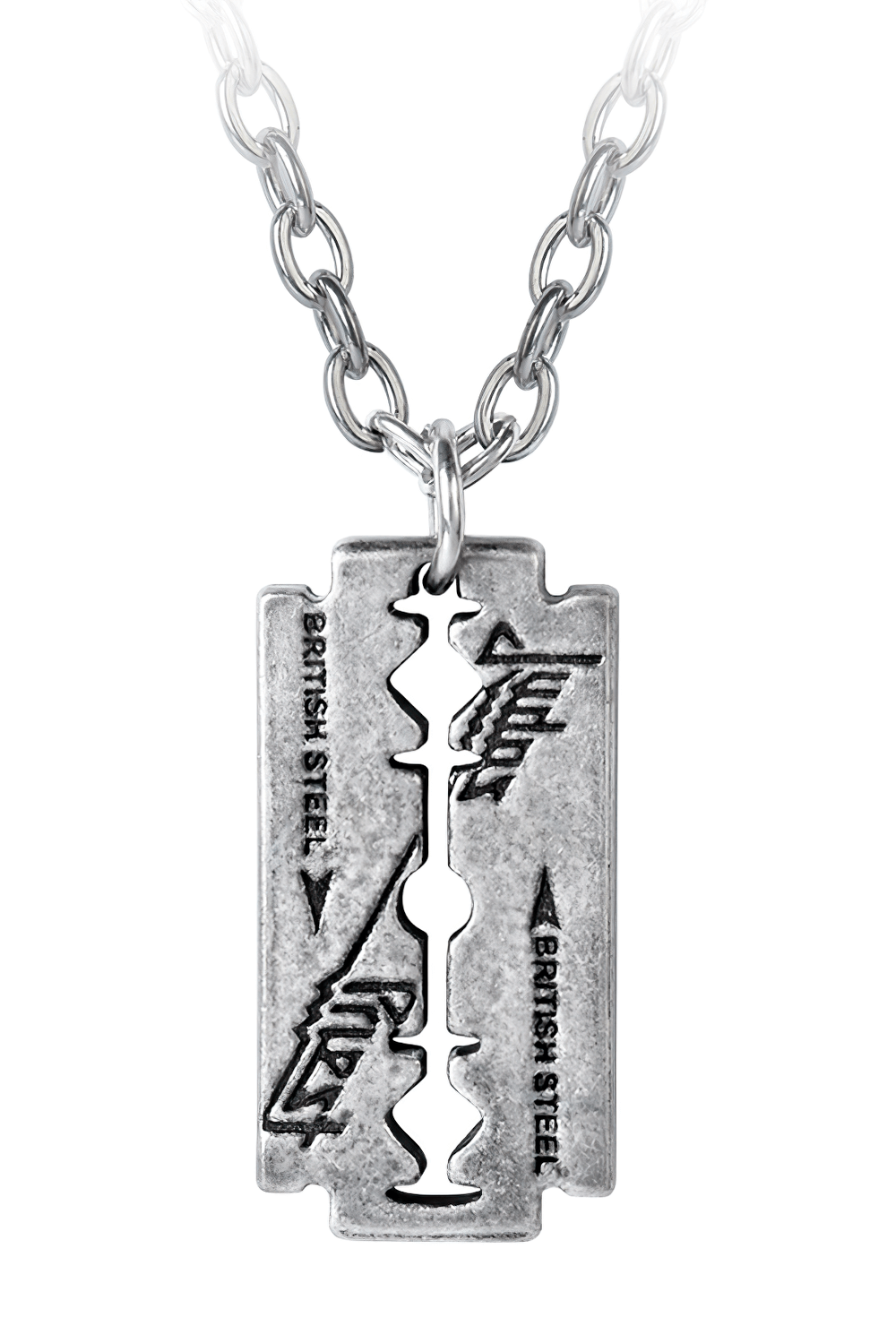 "judas Priest" British Steel Razorblade Pendant