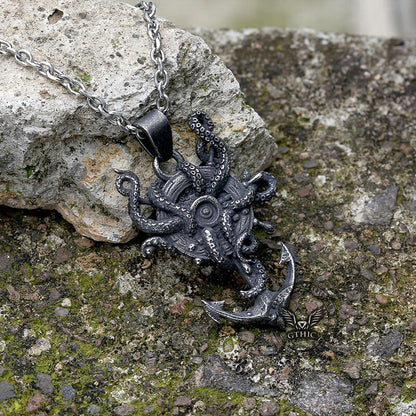 Kraken Octopus Stainless Steel Marine Pendant