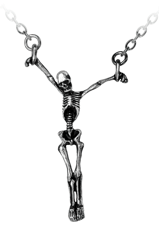 Lost Soul Skeleton Pendant With Shackled Chain