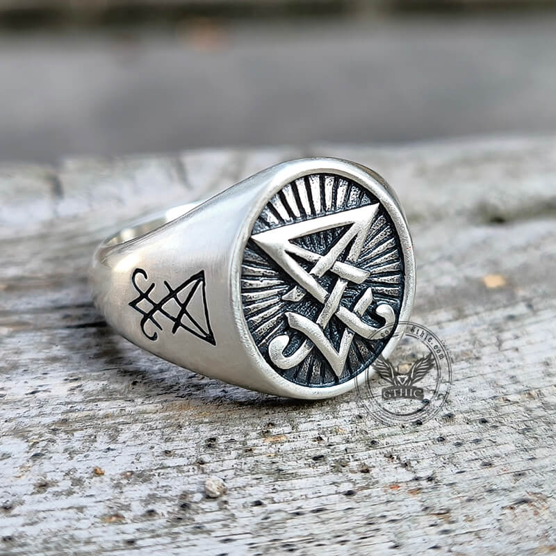 Lucifer Nephilim Seal Sterling Silver Ring