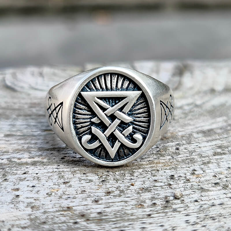 Lucifer Nephilim Seal Sterling Silver Ring