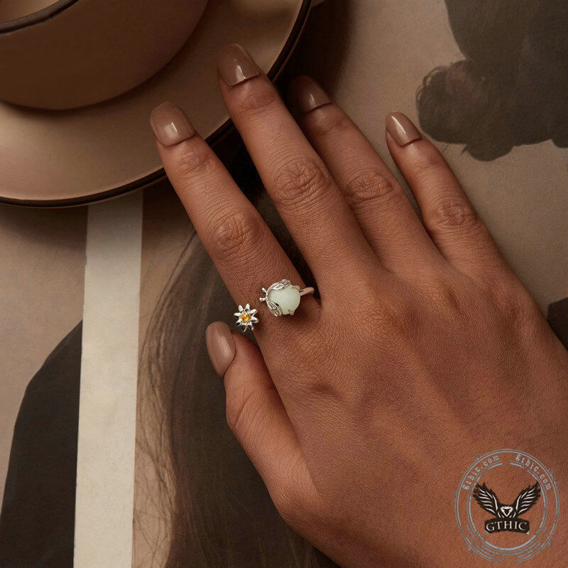 Luminous Firefly Sterling Silver Ring