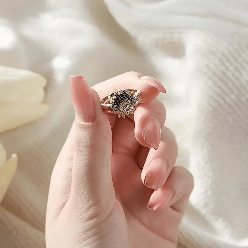 Celestial Harmony Sun & Moon Ring Set