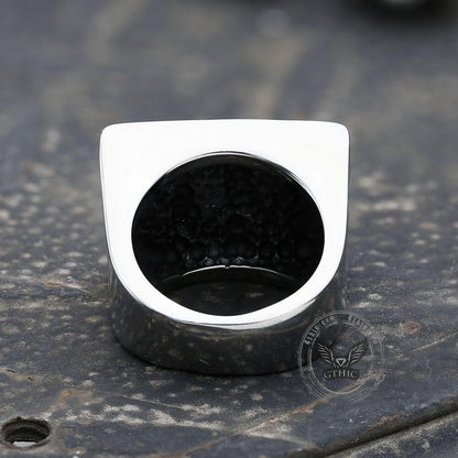 Mc Stainless Steel Biker Ring