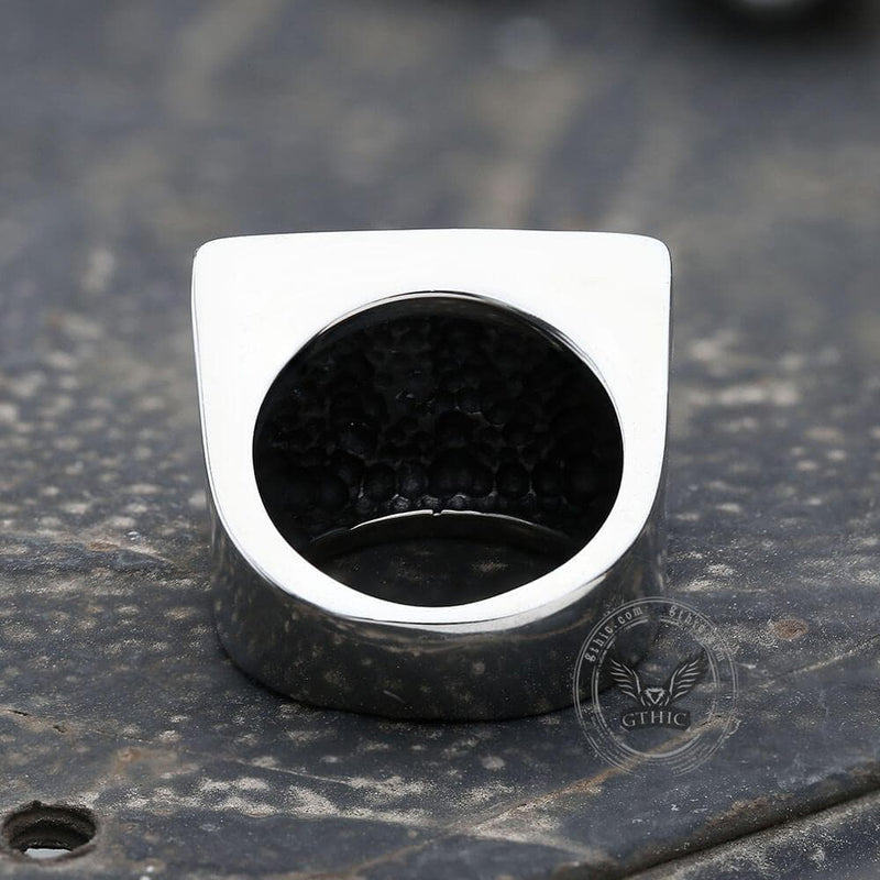 Mc Stainless Steel Biker Ring