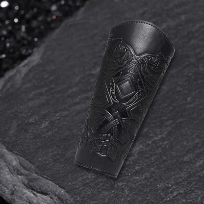 Medieval Viking Embossed Pu Leather Bracers