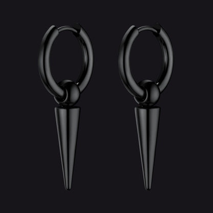 Long Spike Dangle Hoop Earrings for