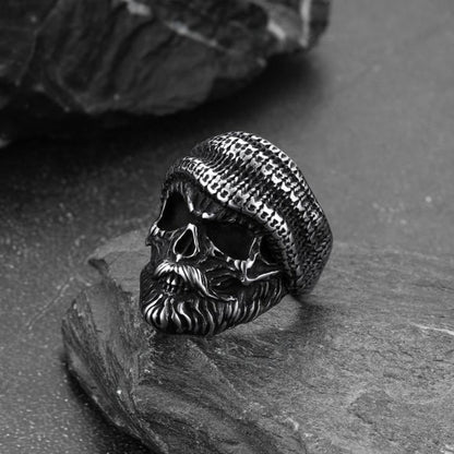 Skull Skeleton Stainless Steel Ring for