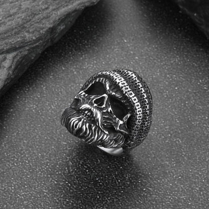 Skull Skeleton Stainless Steel Ring for