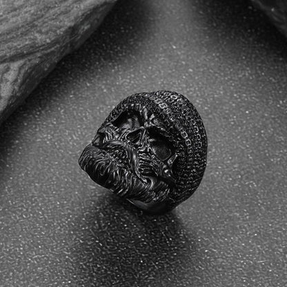 Skull Skeleton Stainless Steel Ring for