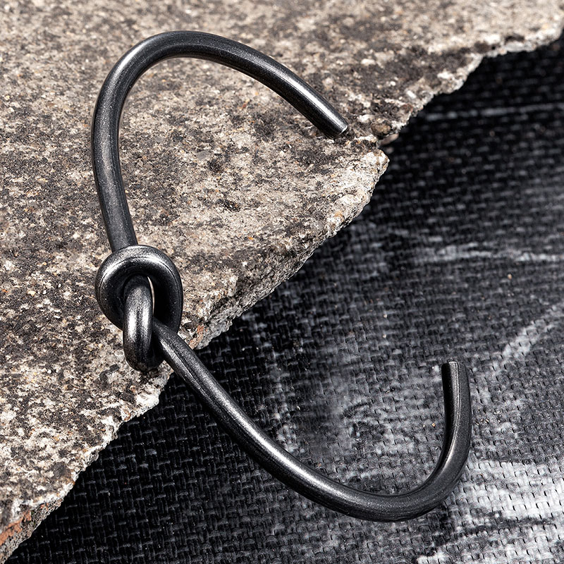 Aesthetic Bracelet / Stainless Steel Jewelry / Black Alternative Style Bracelet