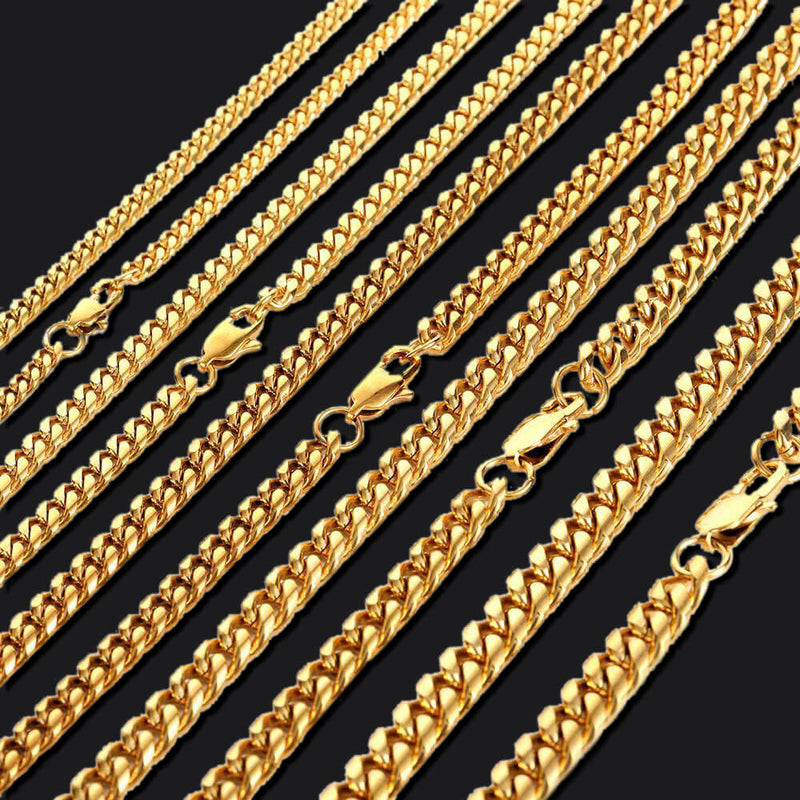 Miami Cuban Stainless Steel Choker Chain Necklace