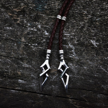 Minimalist Arrowhead Sterling Silver Bolo Tie