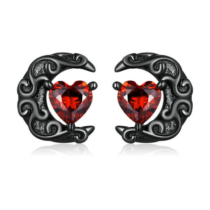 Mysterious Skull Spider Halloween Sterling Silver Earrings