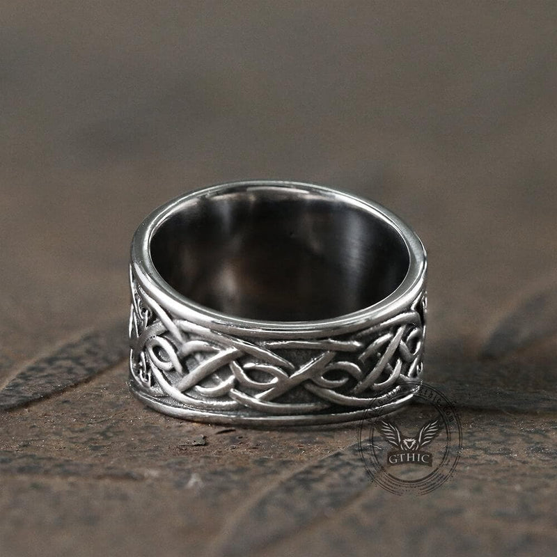 Nine-tailed Fox Celtic Knot Stainless Steel Ring