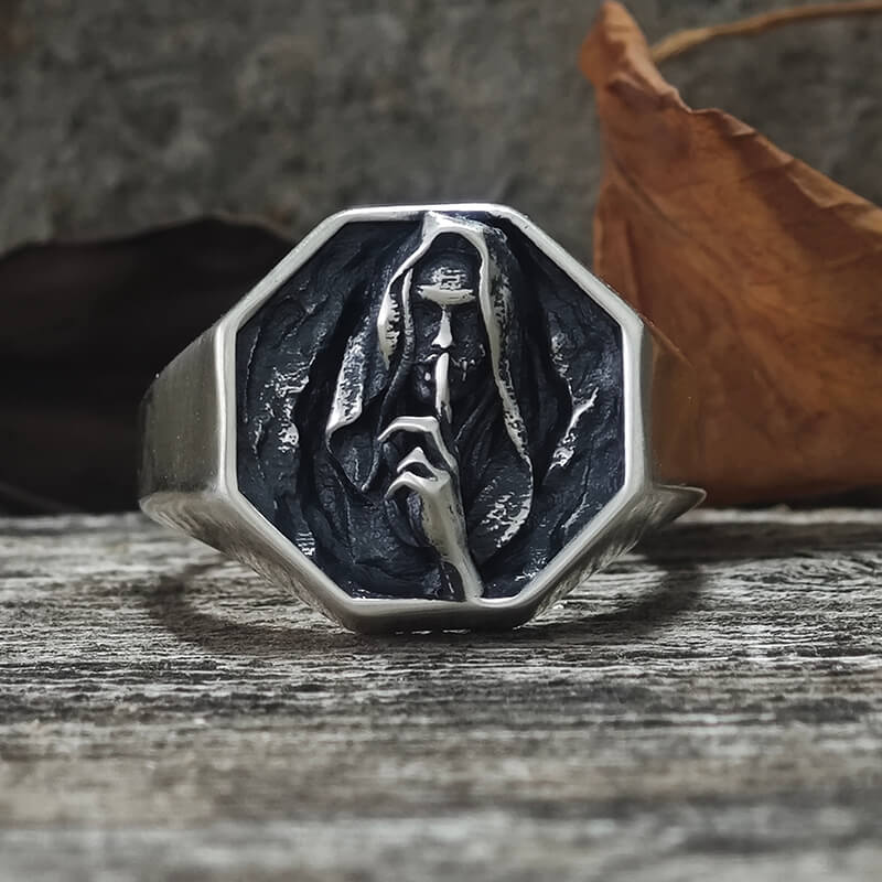 No Speak Sterling Silver Witch Ring