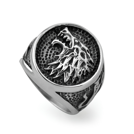 Nordic Wolf Stainless Steel Rings / Retro Style and Jewelry