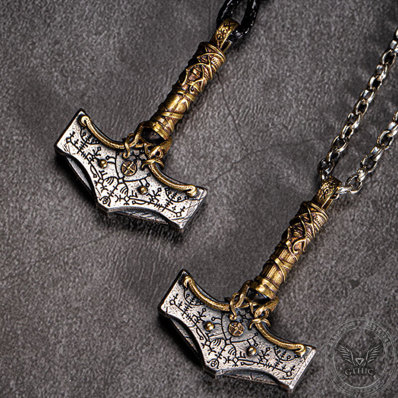 Nordic Thor’s Hammer Sterling Silver Viking Pendant