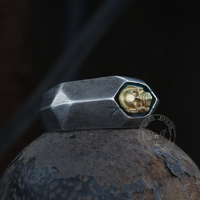 Not to Say Skull Sterling Silver Biker Ring