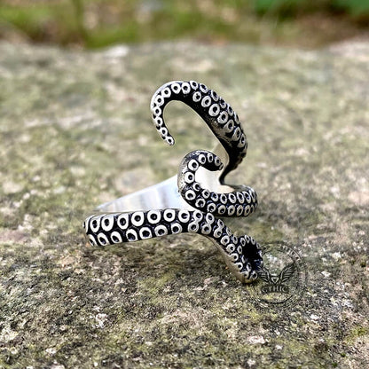 Octopus Arms Sterling Silver Ring