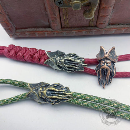 Octopus Pirate Copper Skull Braiding Beads