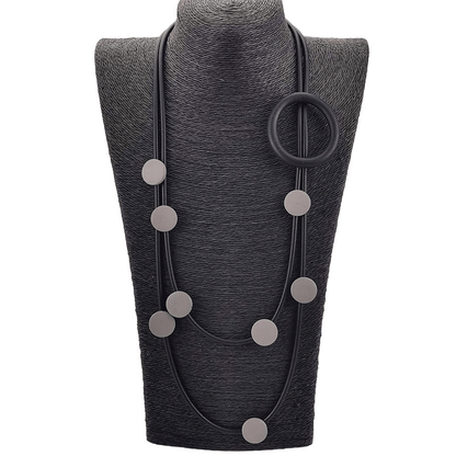 Original Design Rubber Necklaces in Gothic Style / Accessories for