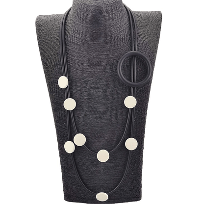 Original Design Rubber Necklaces in Gothic Style / Accessories for