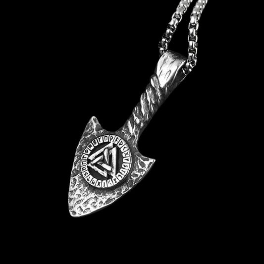 Ouroboros Valknut Spear Pendant