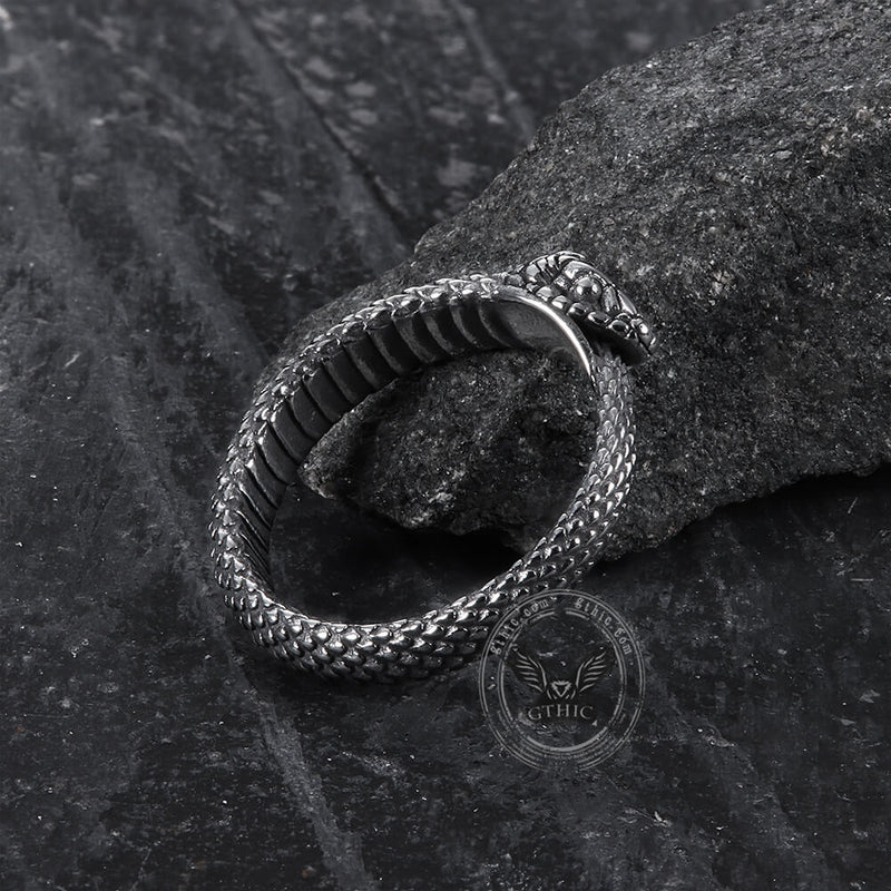 Ouroboros Snake Stainless Steel Ring