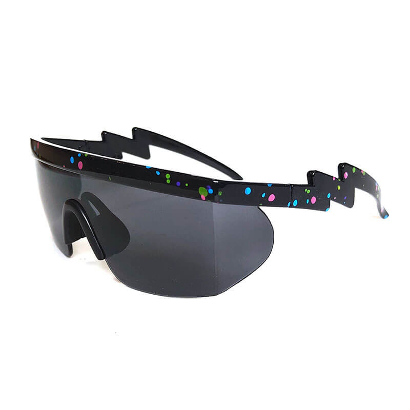 Outdoor Lightning Temple Irregular Cycling Sunglasses
