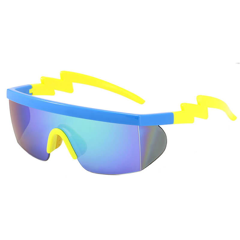 Outdoor Lightning Temple Irregular Cycling Sunglasses
