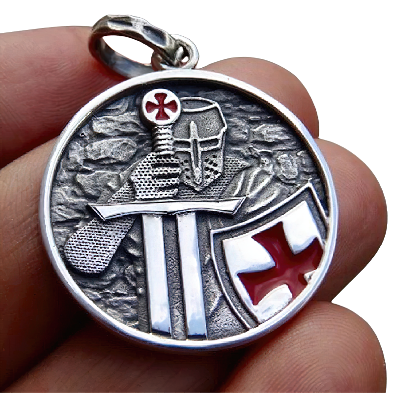 Pendant of Knights Templar Cross / Jewelry of Stainless Steel / Alternative