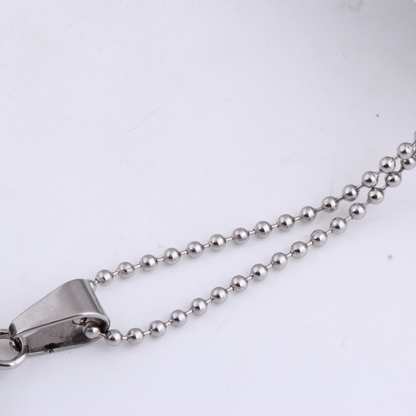Pendant With Big Black Stone Crystal / Stainless Steel Pendant Dragon's Claw for Man and Woman