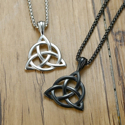Irish Celtic Knot Triquetra Necklace
